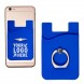 Silicone Card Holder With Metal Ring